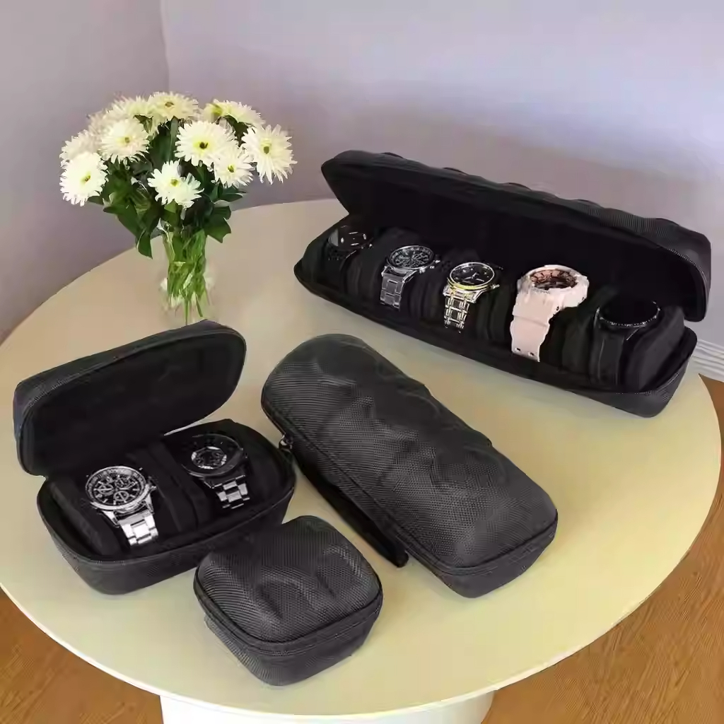 Jewelry And Watches Box - 時計収納ボックス 6/10スロット 時計オーガナイザー ポータブルトラベルウォッチケース 防水トラベルウォッチキャリングケース 時計ホルダー