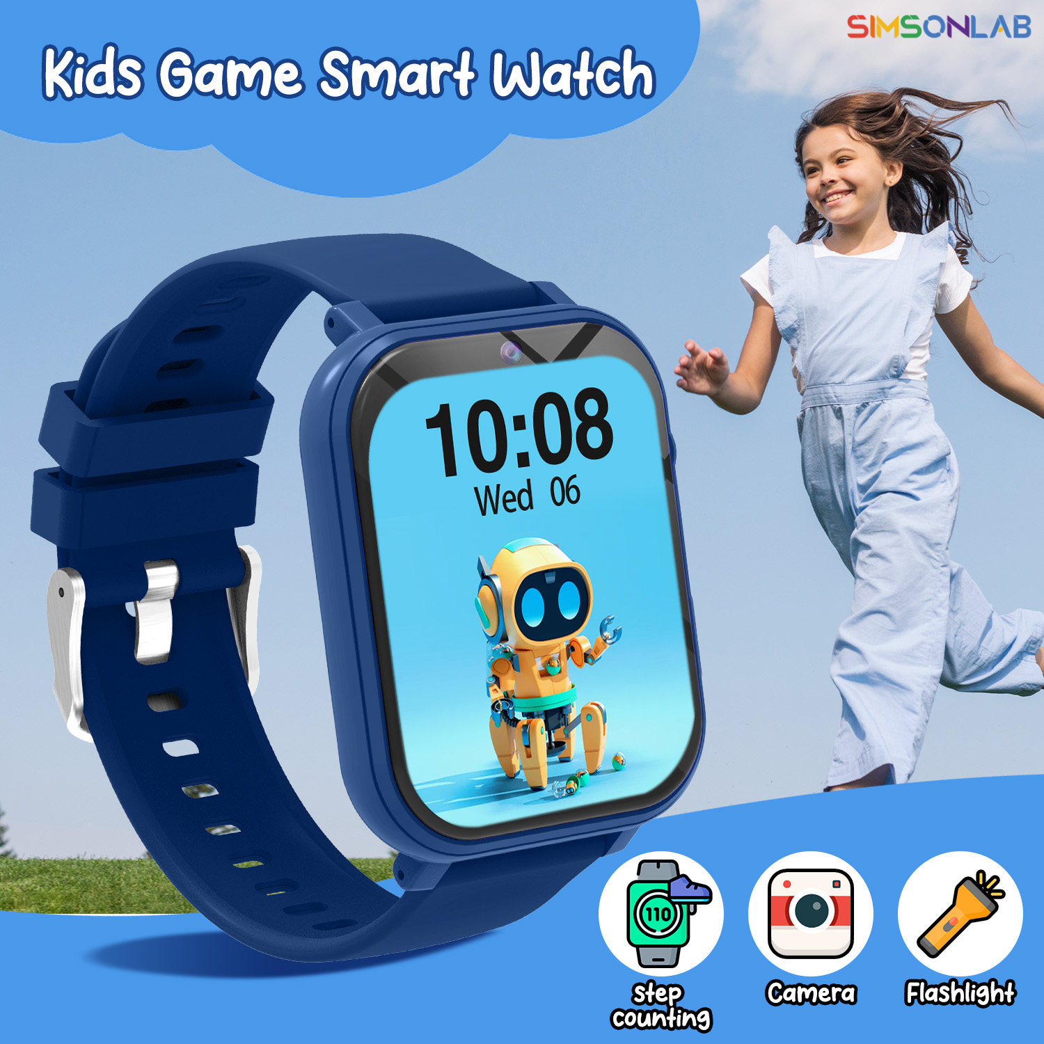 Moments Watches & Jewelry Burlington Reviews - キッズスマートウォッチゲームカメラ懐中電灯睡眠モニタリング大容量バッテリーステップカウンター男の子女の子子供スマートウォッチギフト