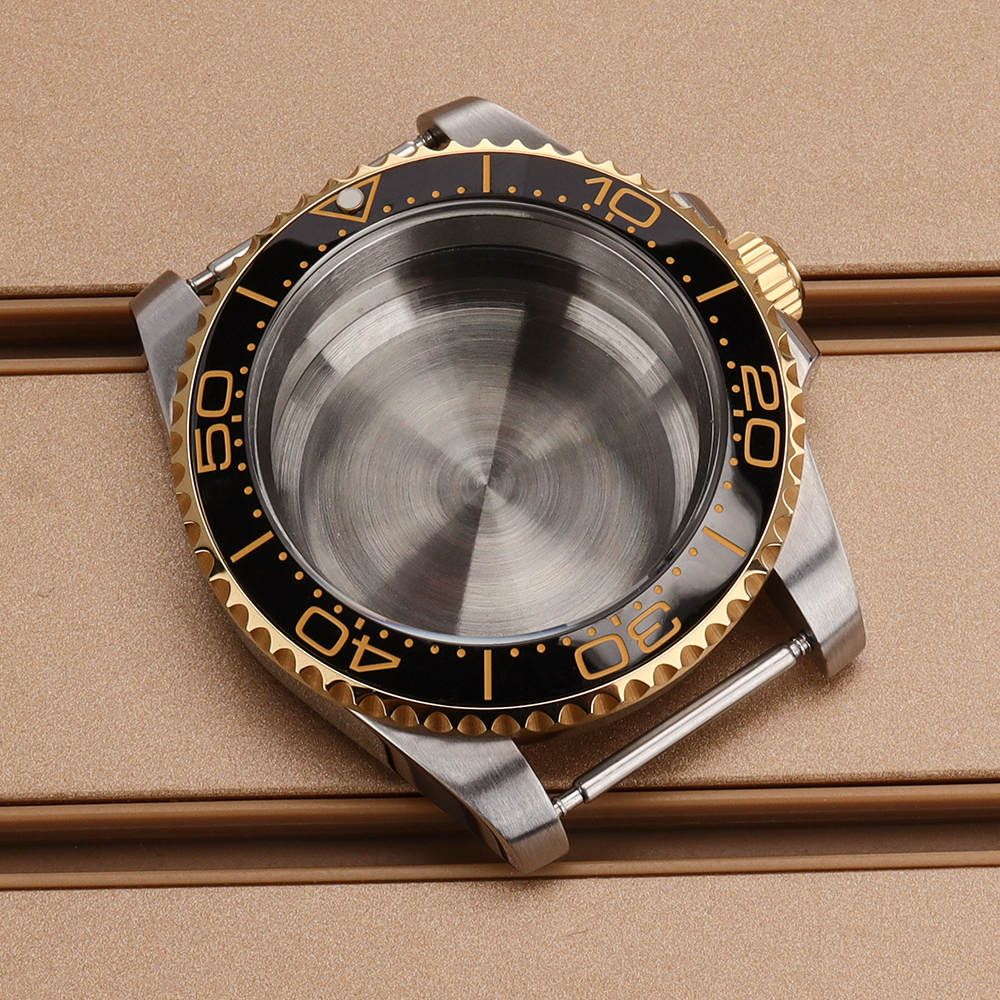 Jewelry Watches Silver - 40mm ゴールドシルバーウォッチ NH35 ケースブレスレット セイコー NH35