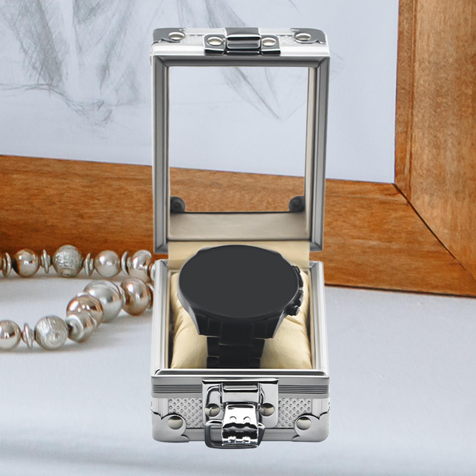 Jewelry And Watches Box - 時計ボックスオーガナイザー ジュエリーブレスレット収納 布製枕収納ケース付き