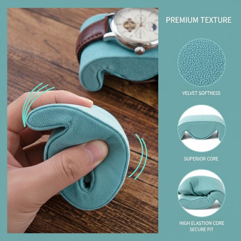 Jewelry And Watches Box - 時計クッション ウォッチボックスパッド ソフトフランネル ジュエリーディスプレイスタンド