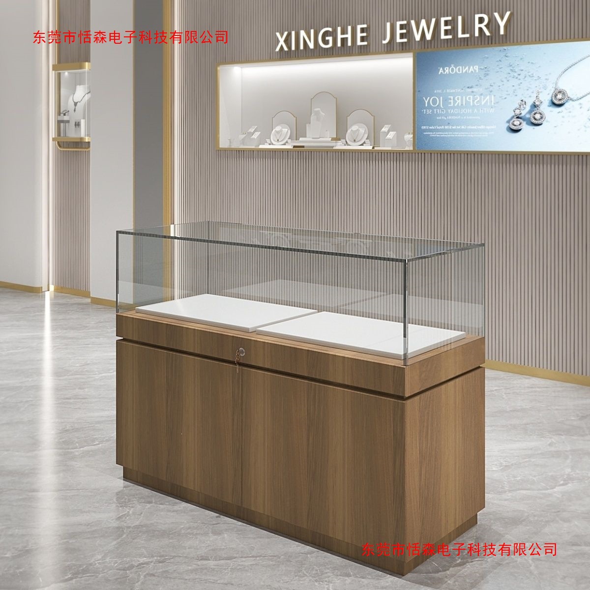 Jewelry Watches Silver - ジュエリー シルバーアクセサリーキャビネット 文化遺物製品 ガラスカウンター 時計 ジェイドキャビネット
