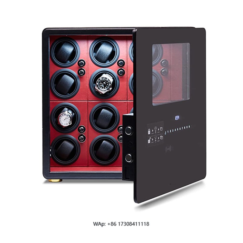 Jewelry And Watches Box - 高級12自動巻き上げ機付きジュエリー収納デジタル指紋認証ウォッチワインダーボックス