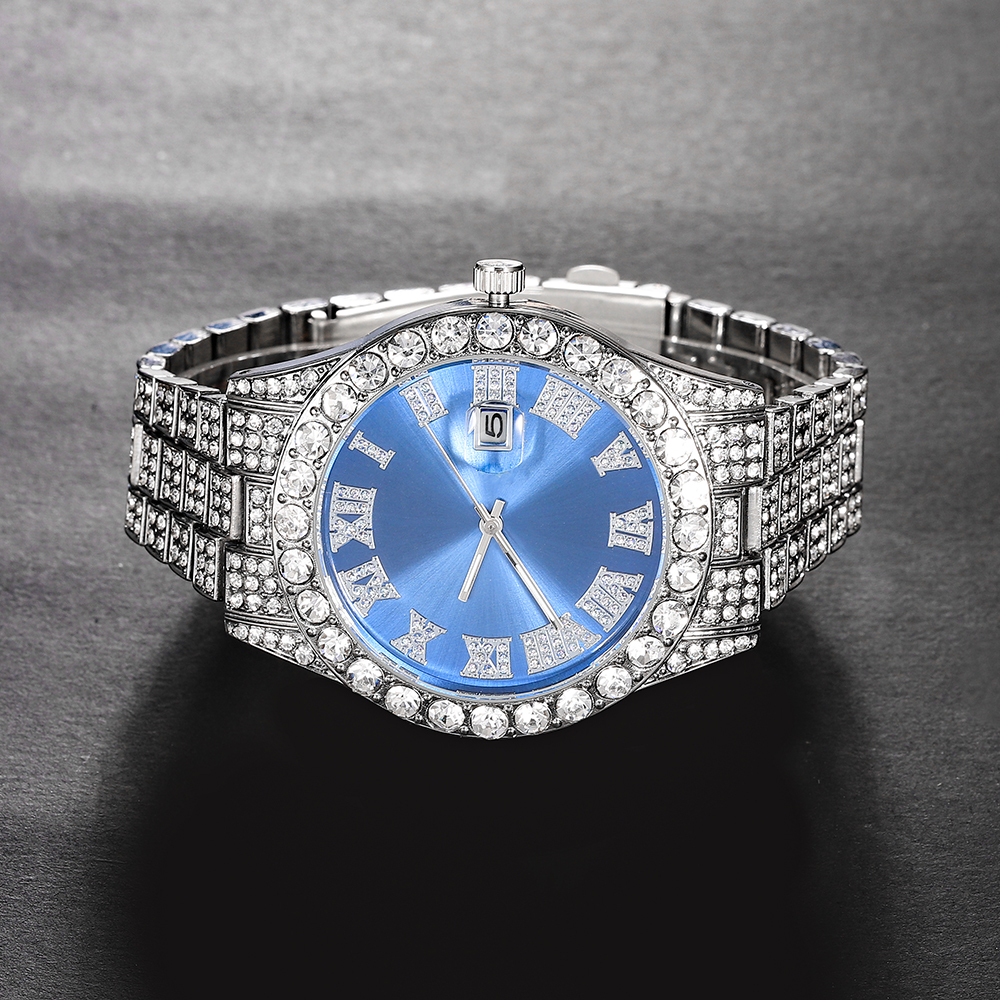 Jewelry Watches Silver - 男性と女性のための輝くクォーツ時計,クラシックなシルバーカラーの時計,ヒップホップジュエリー,パンクのファッション,ノベルティ