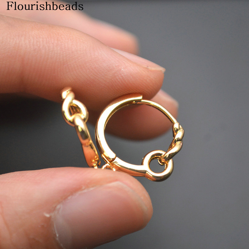 30pc ツイストラウンドサークル 18 K ゴールドカラー - Hoop Earrings のレビューと価格