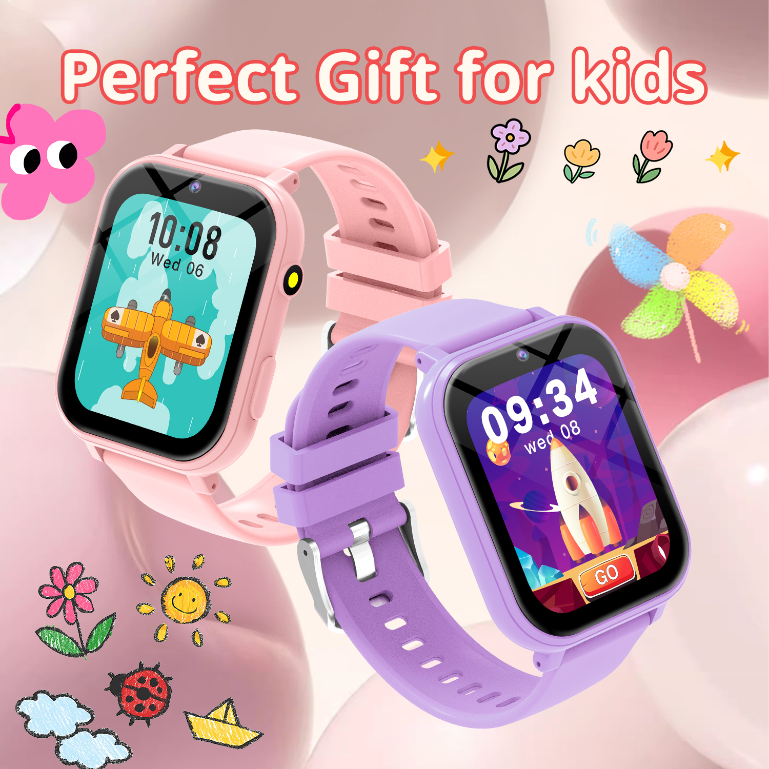 キッズスマートウォッチゲームカメラ懐中電灯睡眠モニタリング大 - Moments Watches & Jewelry Burlington Reviews のレビューと価格