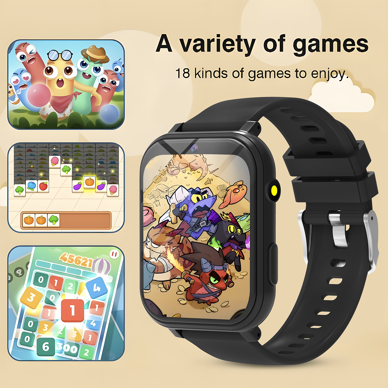 キッズスマートウォッチゲームカメラ懐中電灯睡眠モニタリング大 - Moments Watches & Jewelry Burlington Reviews のレビューと価格