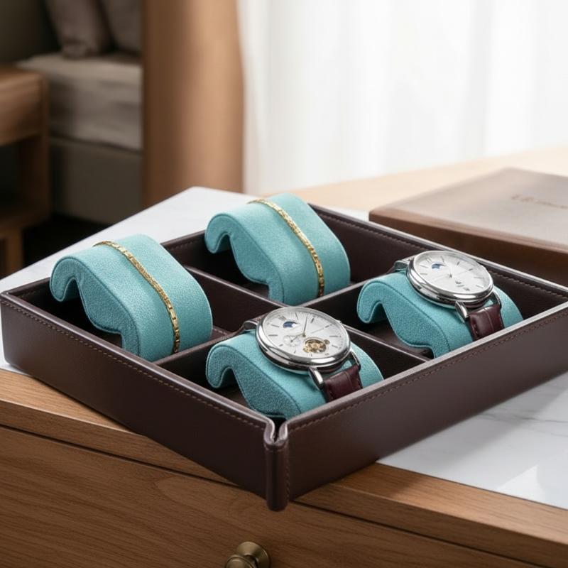 *時計クッションウォッチボックスパッドソフトフランネルジュエ - Jewelry And Watches Box のレビューと価格