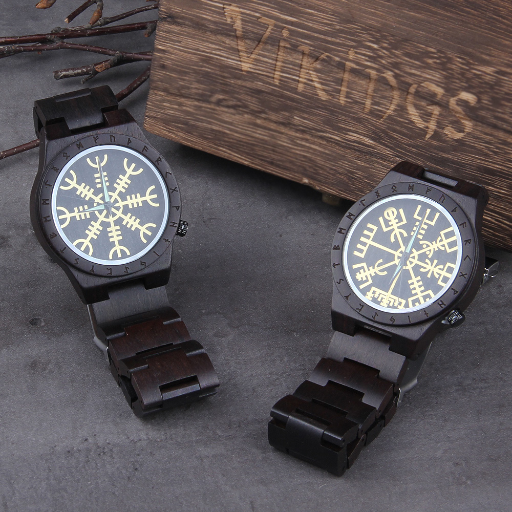 男性と女性のための手作りの木製時計,金のhelmを備えた宝石 - Jewelry Watches Men のレビューと価格
