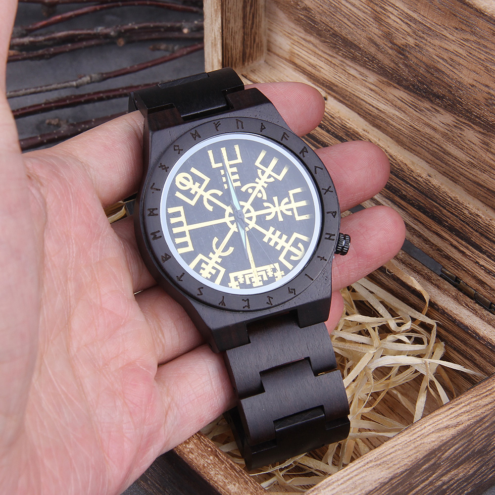男性と女性のための手作りの木製時計,金のhelmを備えた宝石 - Jewelry Watches Men のレビューと価格