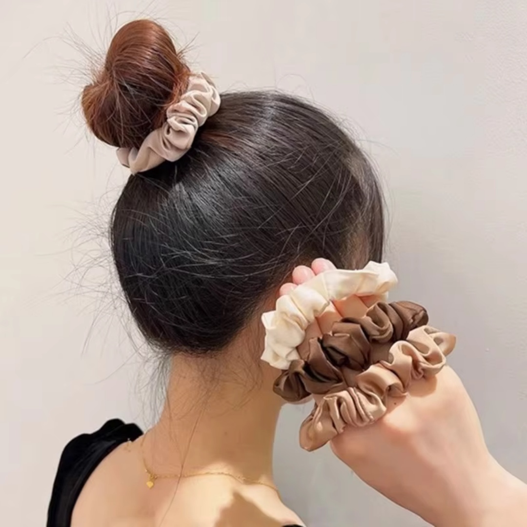 5 個サテンヘアシュシュ絶妙なヘアネクタイ生地ヘア弾性女性ポ - Shop Jewelry & Watches Near Me のレビューと価格