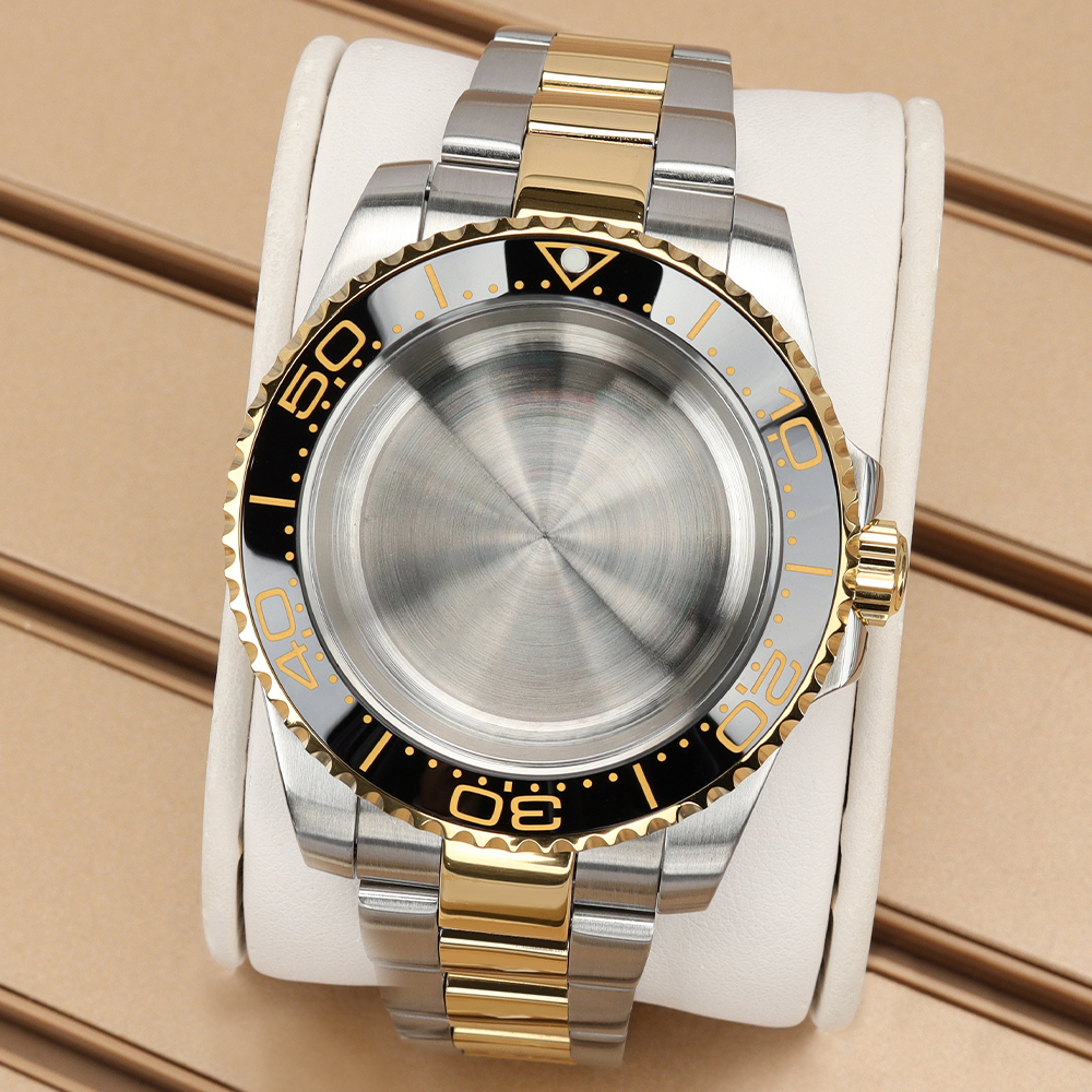 40mm ゴールドシルバーウォッチ NH35 ケースブレスレ - Jewelry Watches Silver のレビューと価格