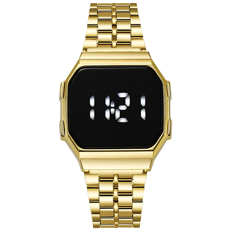 新しいデジタルディスプレイ LED タッチウォッチ電子女性用 - Jewelry Watches Silver のレビューと価格