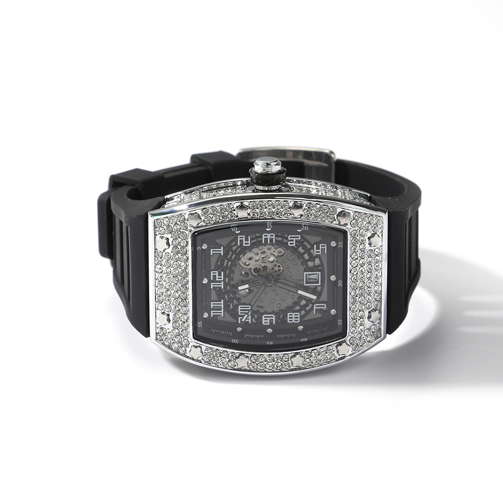 Uwin-男性と女性のためのスクエアダイヤル腕時計,ラインス - Jewelry Watches Silver のレビューと価格