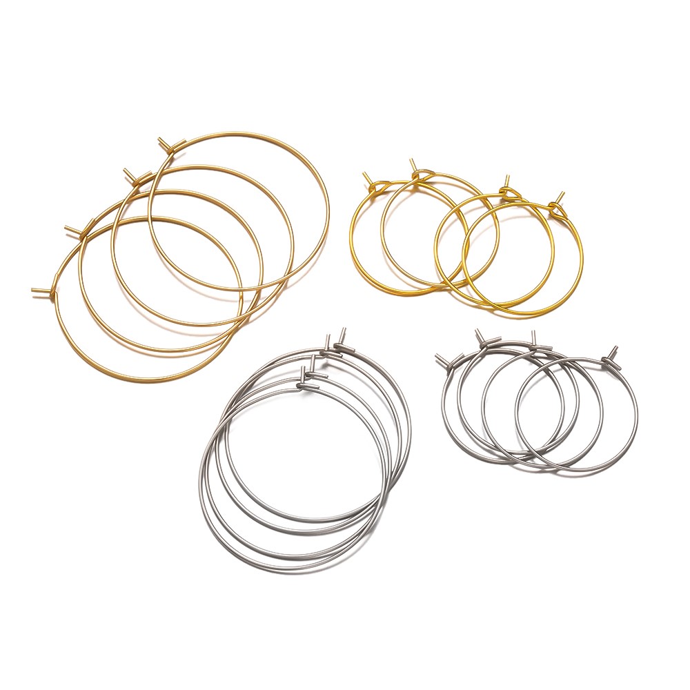 50個入り 316ステンレス鋼 15 20 30 40mm  - Hoop Earrings のレビューと価格