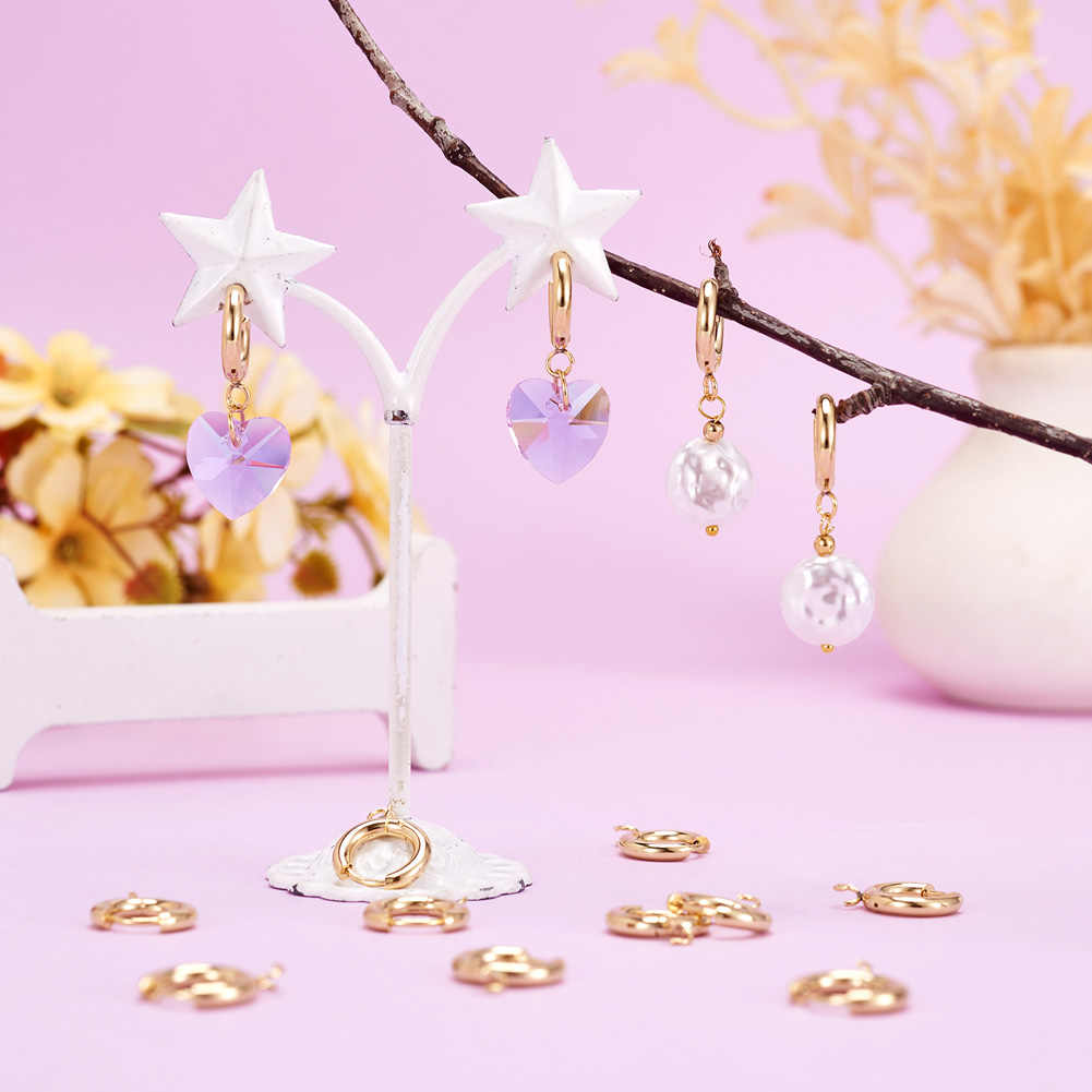 10個入り 201ステンレス鋼製ハギーイヤリングフック ラウ - Hoop Earrings のレビューと価格