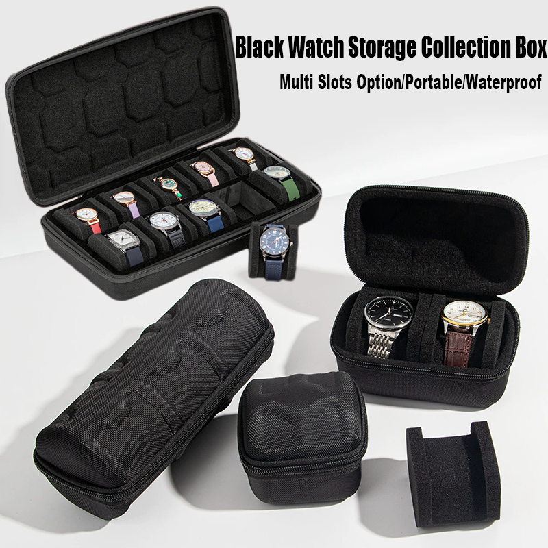 時計ボックス旅行時計収納ボックスオーガナイザーポータブル防水 - Jewelry And Watches Box のレビューと価格