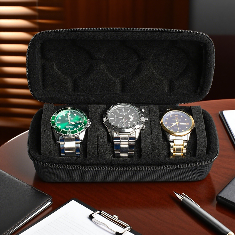 時計ボックス旅行時計収納ボックスオーガナイザーポータブル防水 - Jewelry And Watches Box のレビューと価格