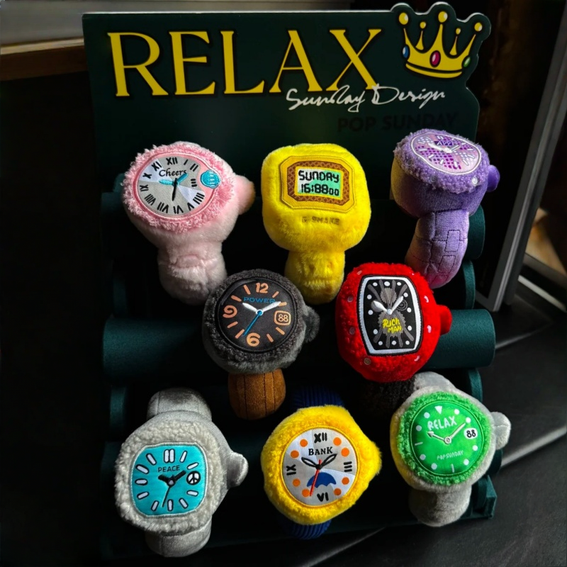 在庫ポップ日曜日ぬいぐるみリラックスウォッチシリーズブライン - Jewelry And Watches Box のレビューと価格