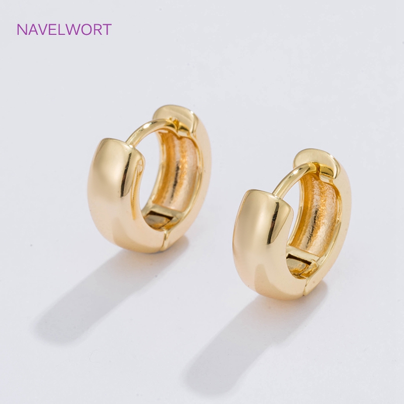 6 サイズのゴールドメッキサークルフープイヤリング女性ギフト - Hoop Earrings のレビューと価格
