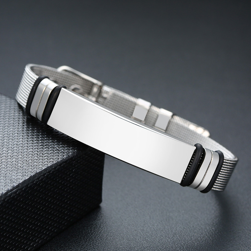 Vnox-男性用ステンレススチールブレスレット,刻印された調 - Jewelry Watches Men のレビューと価格
