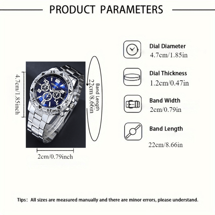 クラシックなミニマリストメンズウォッチデコレーションセット、 - Moments Watches & Jewelry Burlington Reviews のレビューと価格