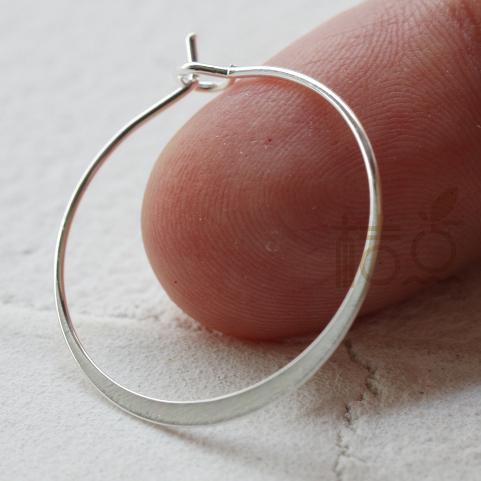 DIY サプライ - プレミアムメッキ真鍮製丸型槌目イヤリン - Hoop Earrings のレビューと価格