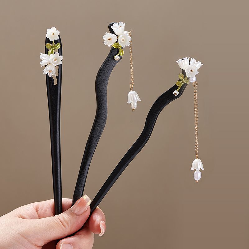 木製フラワーヘアピンヴィンテージ Convallaria M - Shop Jewelry & Watches Near Me のレビューと価格