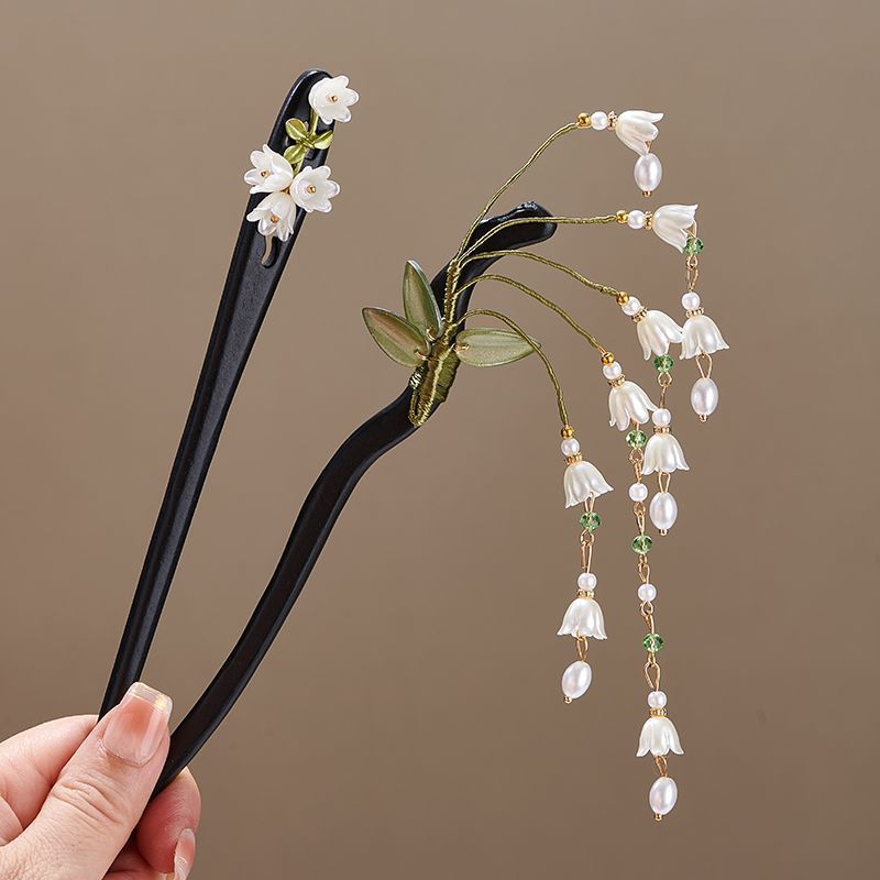 木製フラワーヘアピンヴィンテージ Convallaria M - Shop Jewelry & Watches Near Me のレビューと価格