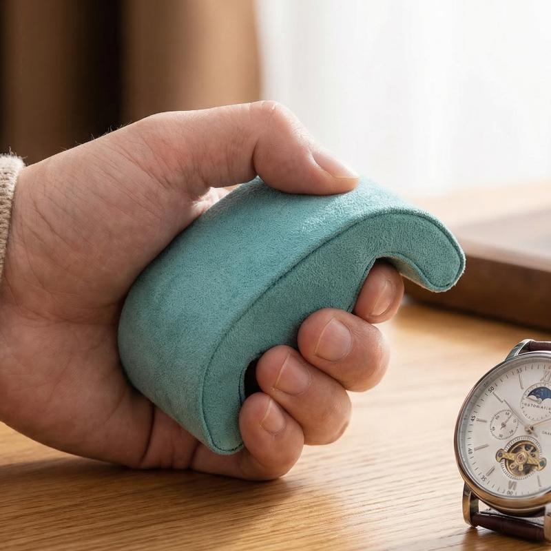 時計クッション時計ボックスパッドソフトフランネルジュエリーデ - Jewelry And Watches Box のレビューと価格