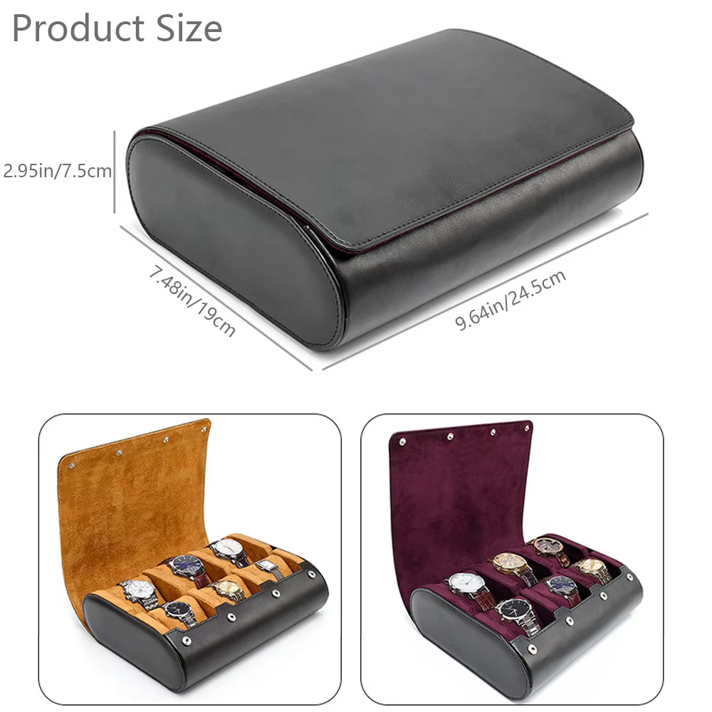 メンズ・レディース用腕時計トラベルケース 6スロット腕時計ボ - Jewelry And Watches Box のレビューと価格