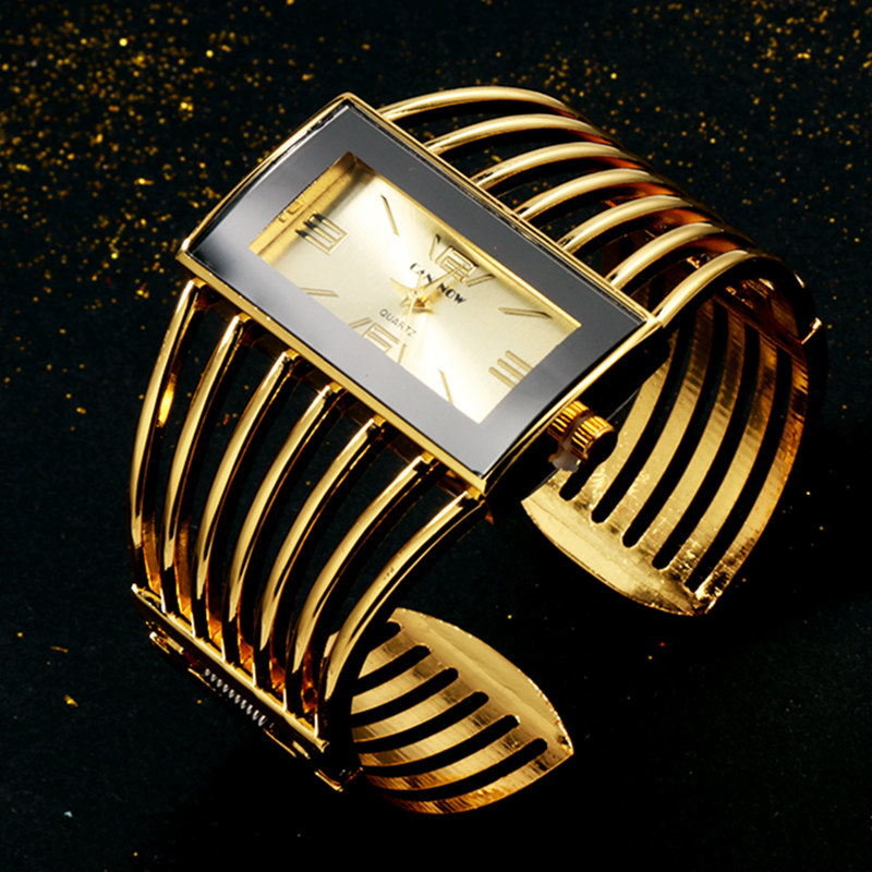 女性の長方形のダイヤルブレスレット時計,女性の腕時計,ピンク - Jewelry Watches Silver のレビューと価格