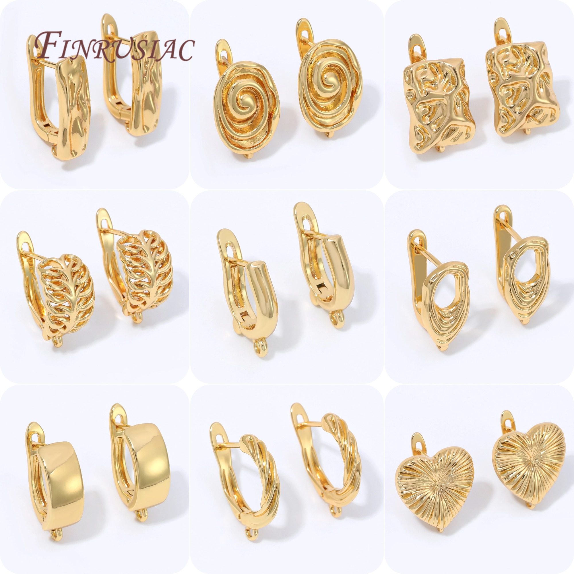 18K金メッキキュービックジルコニアハギーフープイヤリングク - Hoop Earrings のレビューと価格