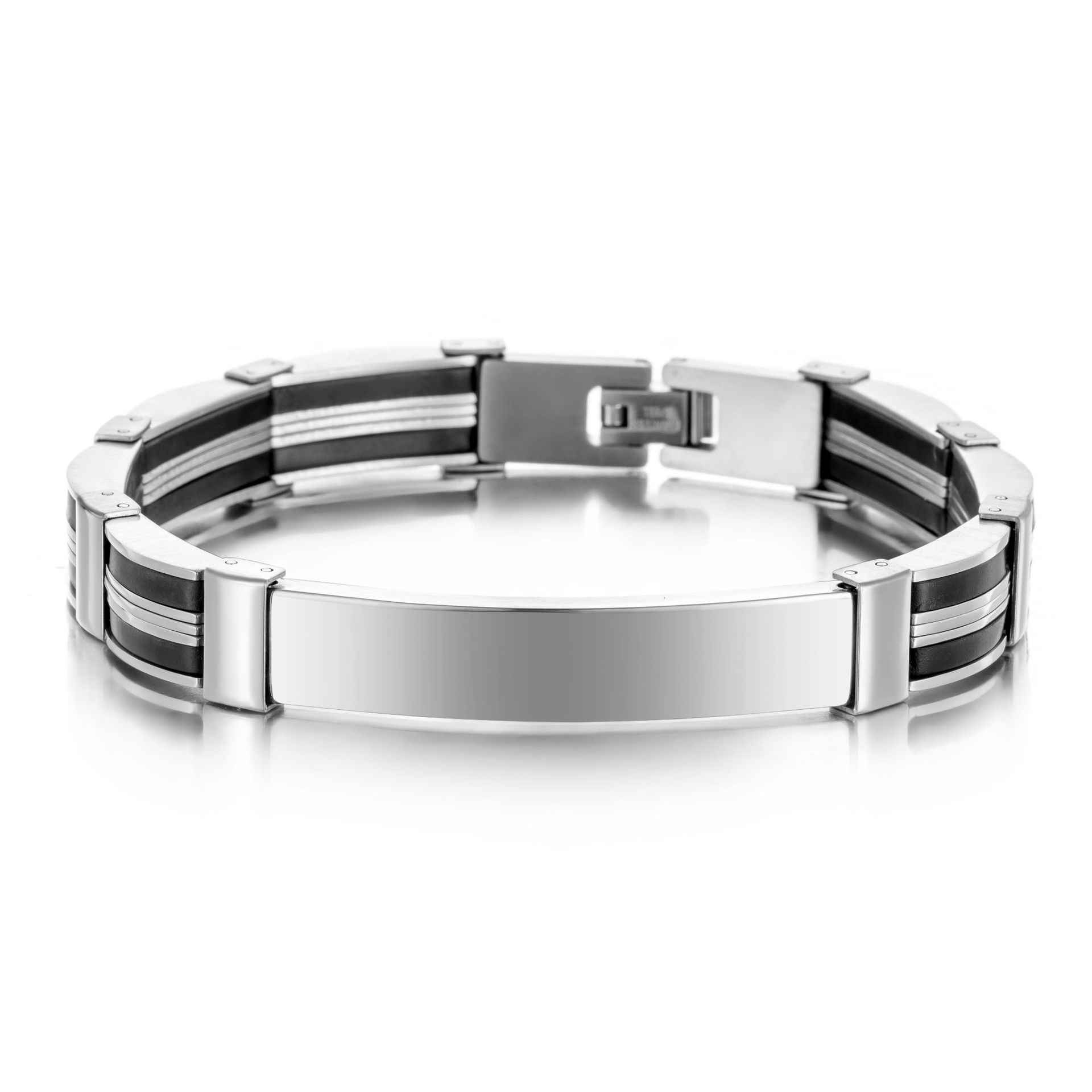 パンクカスタムテキスト名入りメンズステンレススチールブレスレ - Jewelry Watches Men のレビューと価格
