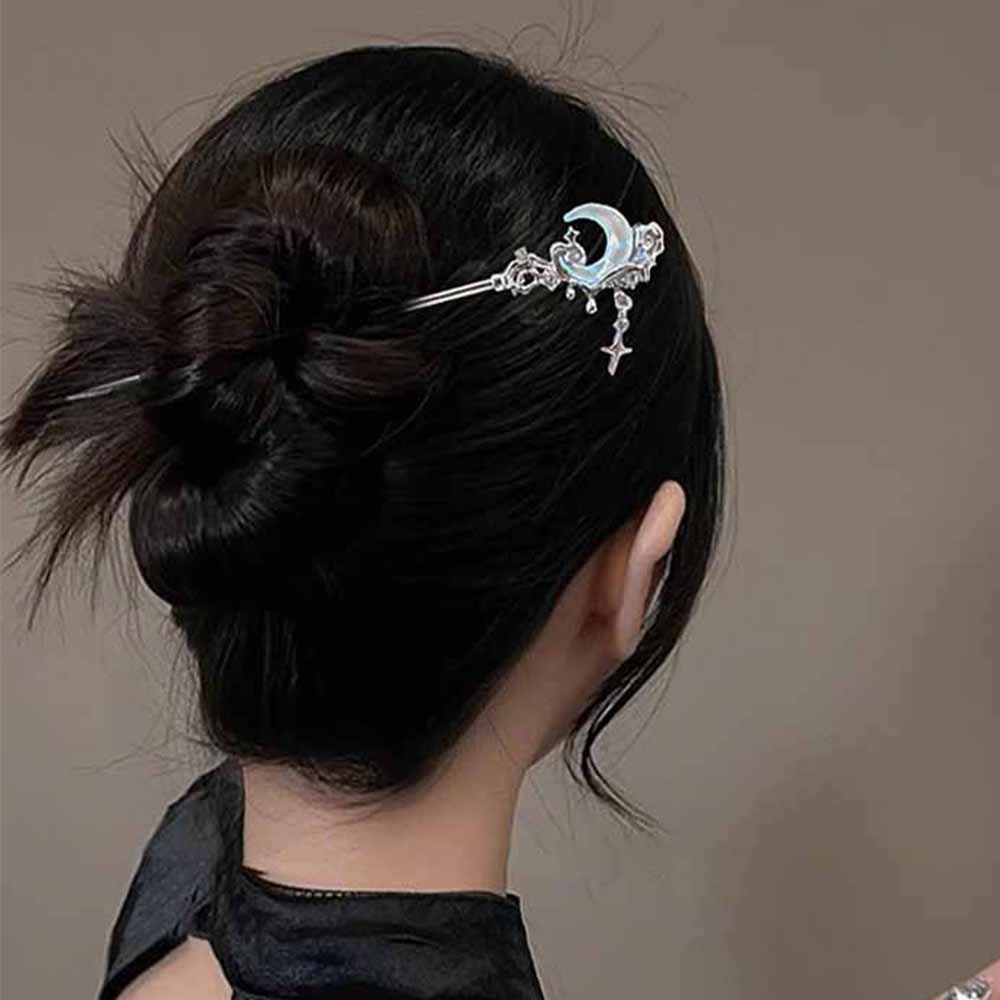 ムーンストーンスタームーンヘアスティックメタルブランチヘアピ - Shop Jewelry & Watches Near Me のレビューと価格