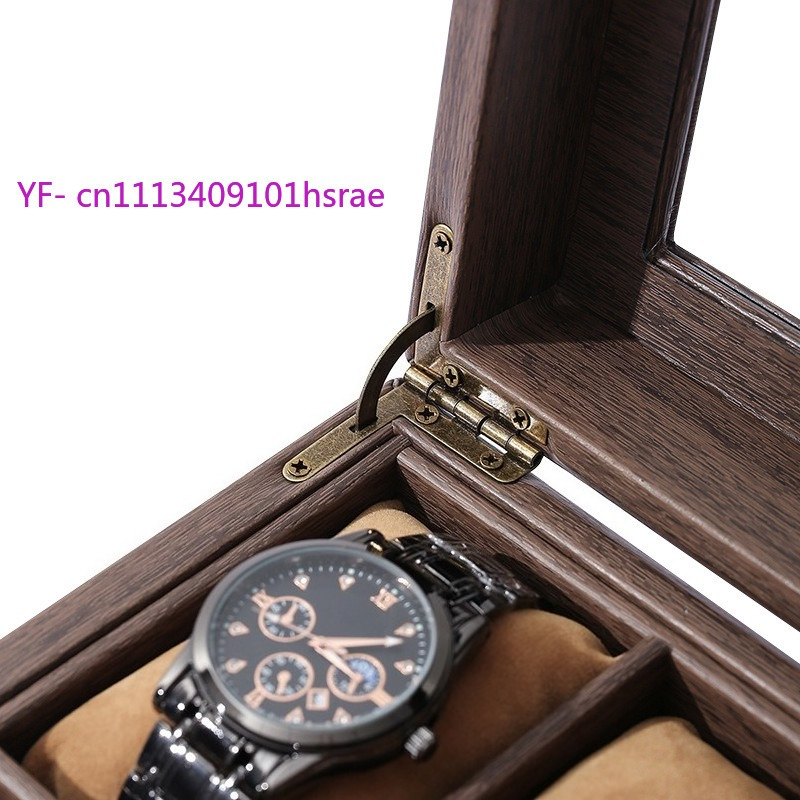 高級PUレザー製腕時計ボックス 6スロット 木目調スクエア型 - Jewelry And Watches Box のレビューと価格