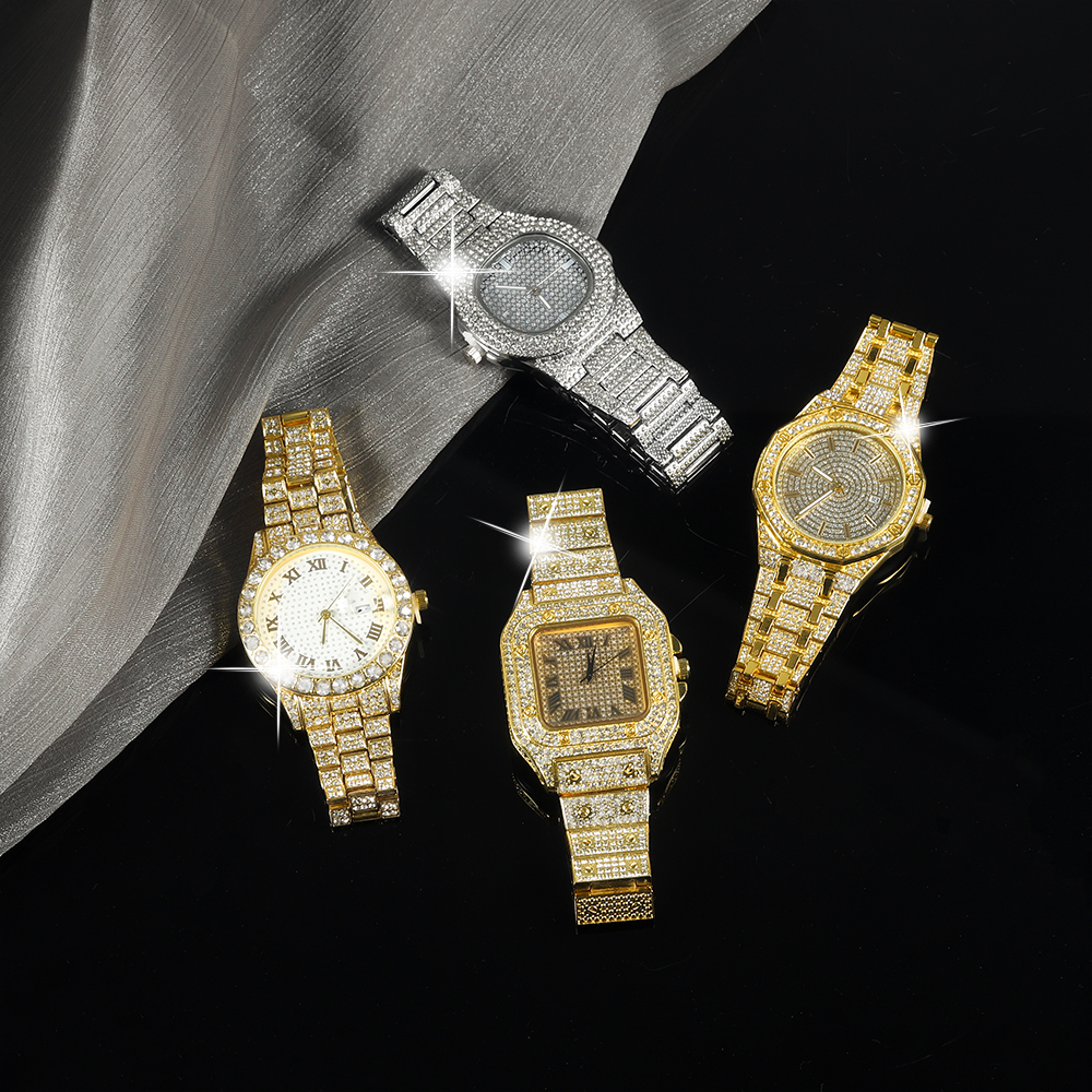 男性と女性のための輝くクォーツ時計,クラシックなシルバーカラ - Jewelry Watches Silver のレビューと価格