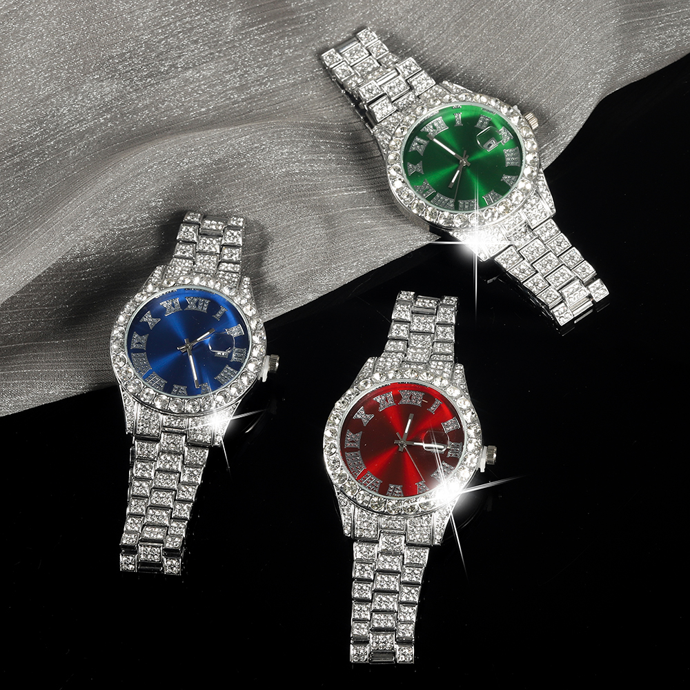 男性と女性のための輝くクォーツ時計,クラシックなシルバーカラ - Jewelry Watches Silver のレビューと価格