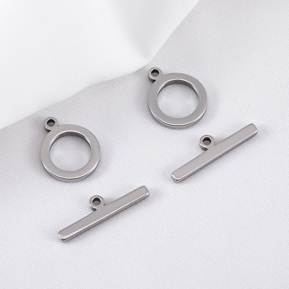 5セットステンレス鋼トグルジュエリーOTクラスプコネクターフ - Hoop Earrings のレビューと価格
